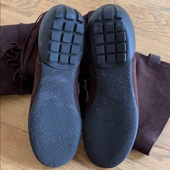 Brown Suede High Boots - Size 6 - Picture 7 of 8